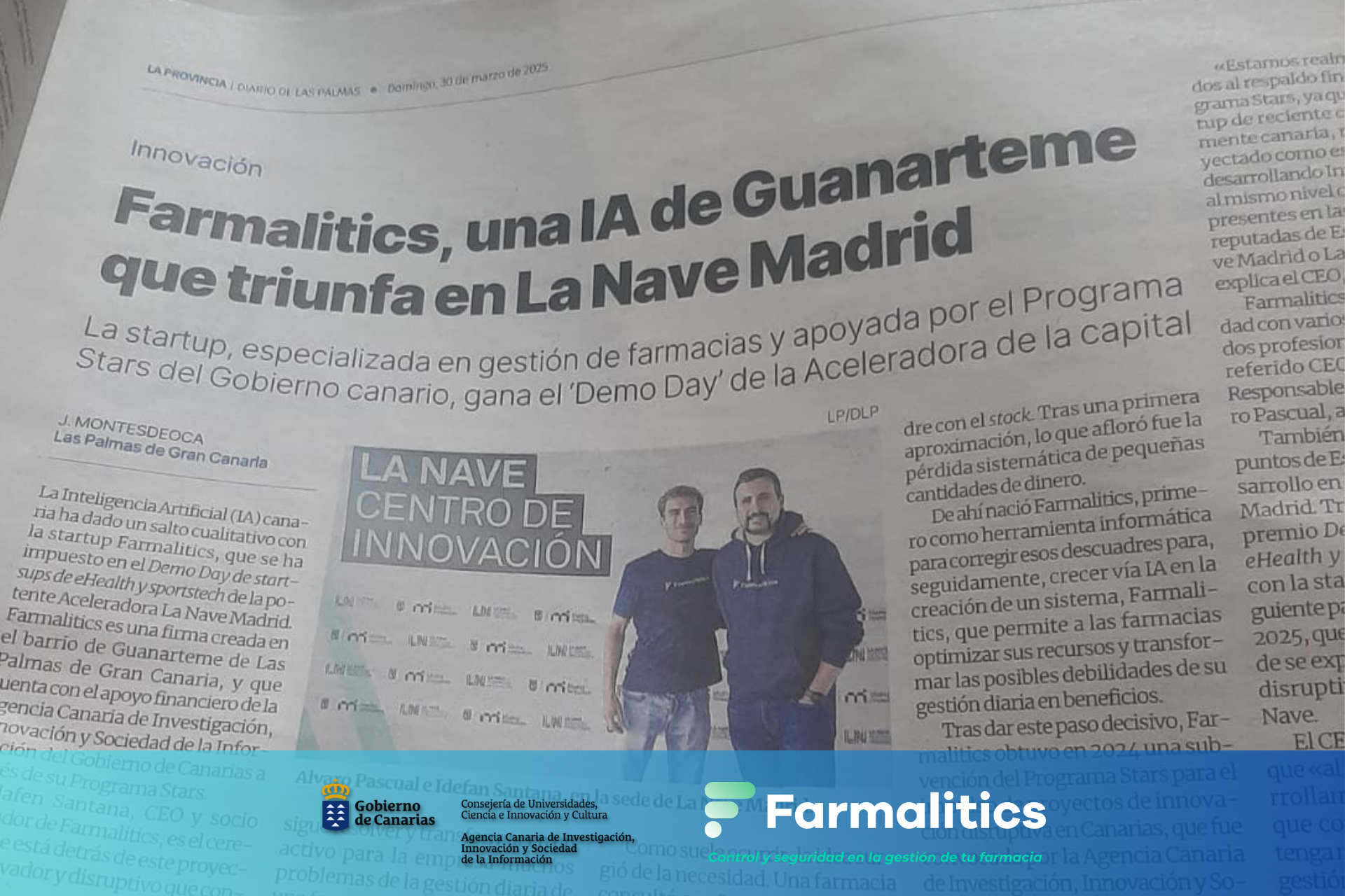 Proteckthor y Farmalitics ganan el Demo Day de startups de eHealth y sportstech de La Nave